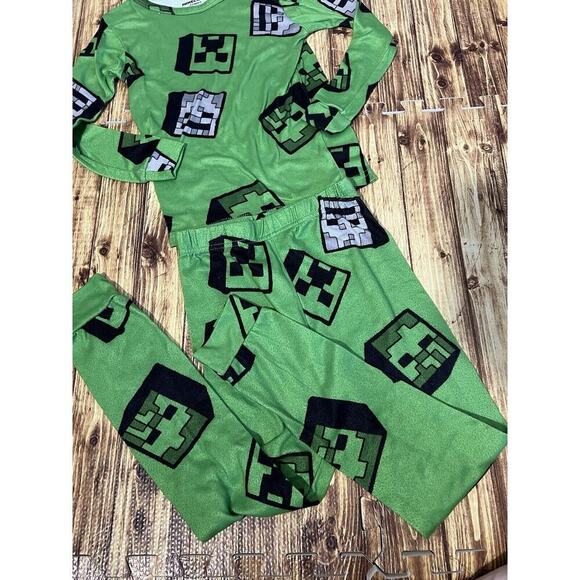 Minecraft Creeper Mojang Pajama Set Boys - Picture 5 of 6